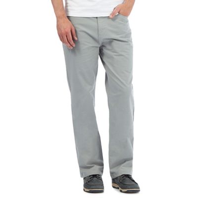 Maine New England Big and tall pale grey five pocket trousers